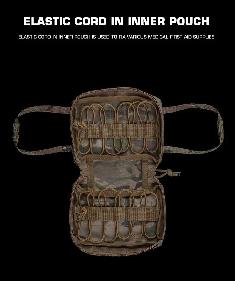 Botiquín de primeros auxilios de extracción Horizontal, bolsa Molle, equipo para exteriores, kits de emergencia para acampar, barco, caza, senderismo, terremotos y aventuras - imagen 4