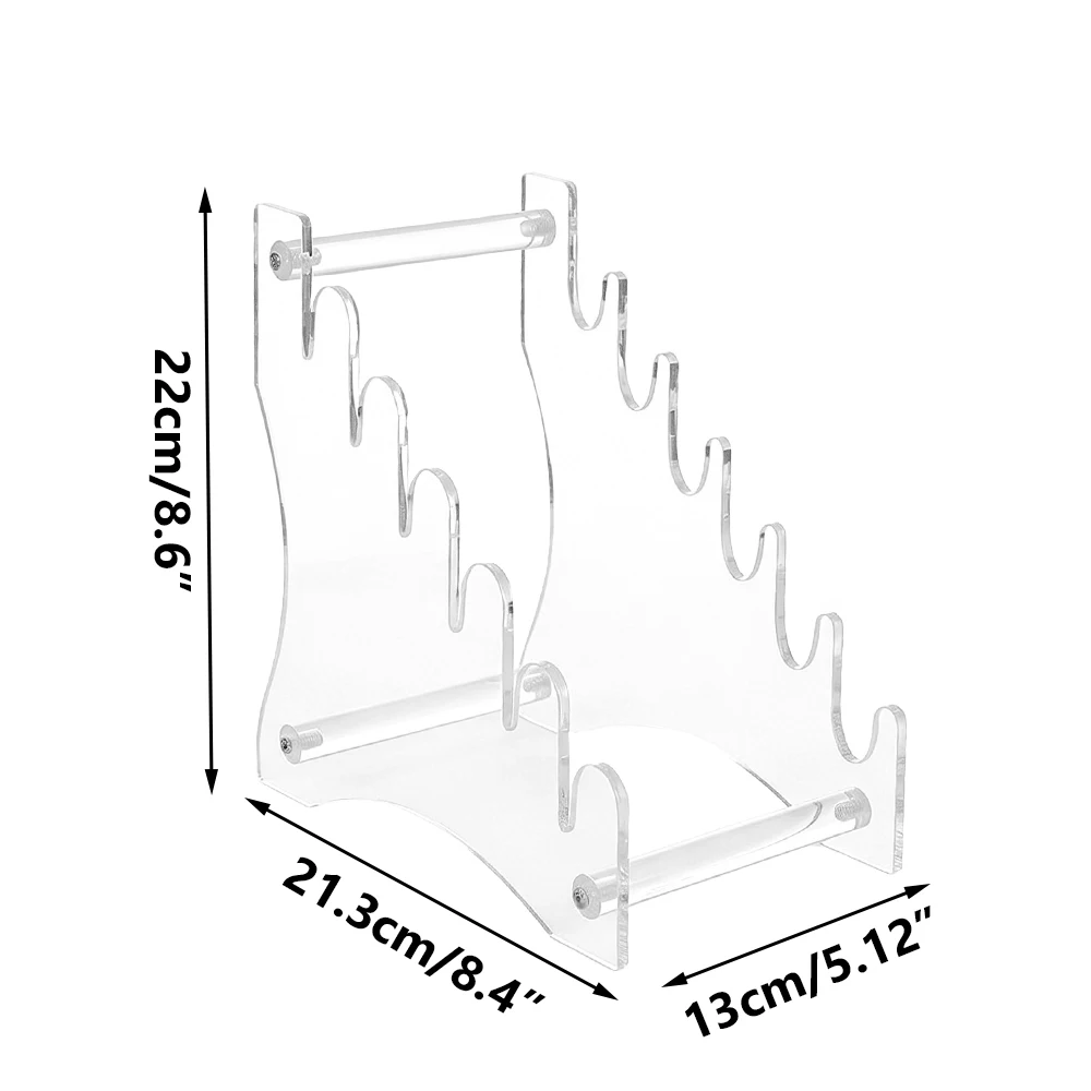 Soporte para cuchillos plegables acrílico transparente negro - imagen 2