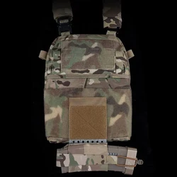 Portador de placa táctica, alas laterales, Molle Universal, colgante en el pecho, placa lateral extendida, accesorios para chaleco