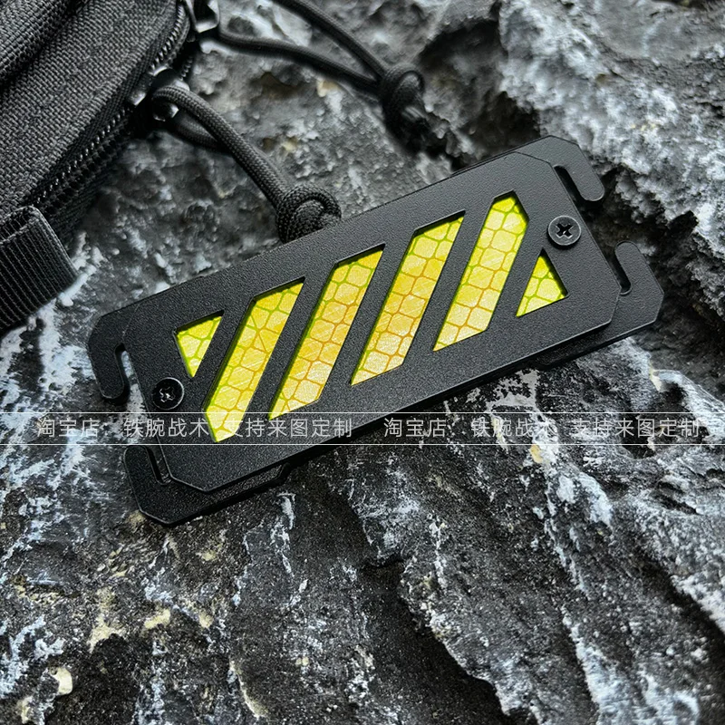 Molle tira de identificación para equipo al aire libre, accesorios de mochila, chaleco táctico, placa de absorción de luz, tira de luz - imagen 3