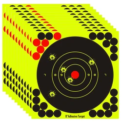 Dianas splash adhesivas fluorescentes para airsoft – Amarillo neón