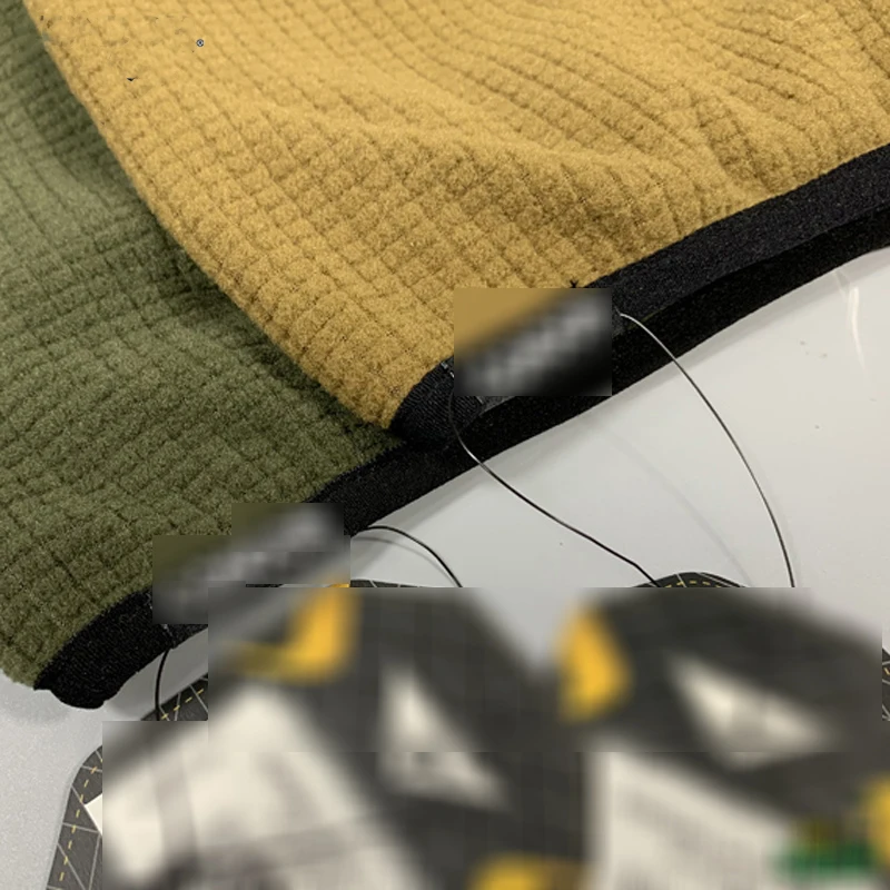 Bufanda táctica al aire libre cálida de doble cara ligera gruesa de lana a cuadros para exteriores, bufanda, mascarilla, tocados - imagen 3