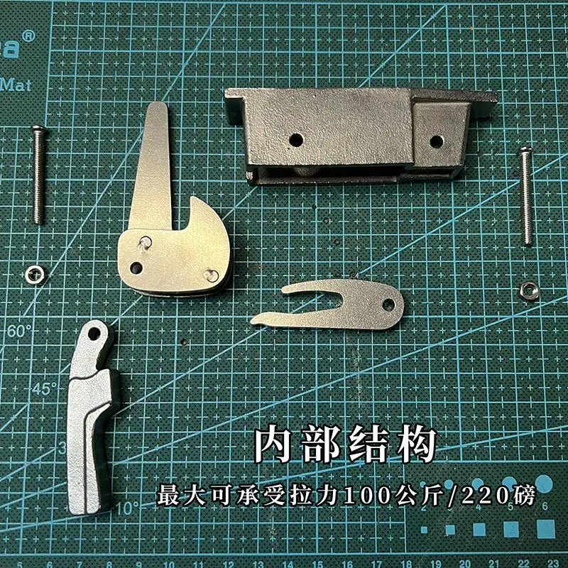 SKY-liberador de cuerda de arco de acero inoxidable, 220 libras, accesorio de agarre Han de Estados de guerra tácticos antiguos DIY - imagen 3