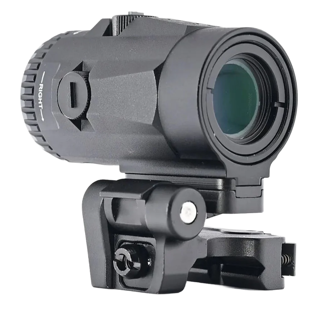 Lupa táctica 3X G33 G43 HD con montaje abatible hacia el lado, diseño de aluminio duradero Compatible con riel de 20mm para disparar al aire libre - imagen 5