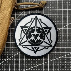 Parche táctico SCP velcro para mochila, brazo y casco