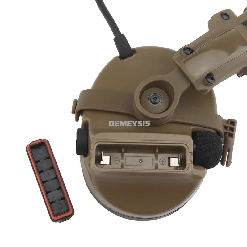 Auriculares de comunicación táctica para juego de guerra, orejeras con reducción de ruido para caza al aire libre, combate de Paintball, auriculares con captación de sonido - imagen 5