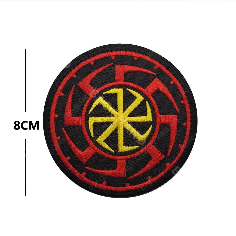 Parche de tela bordado para equipo, parche para brazo, mochila, insignia, bordado ruso, parches tácticos, gancho y bucle DIY - imagen 2