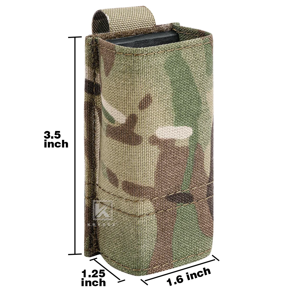KRYDEX-bolsa táctica para revista de una sola pistola, soporte de nailon MOLLE Mag con inserción Kydex, cinturón de trabajo, chaleco, equipo de caza, 9mm - imagen 4