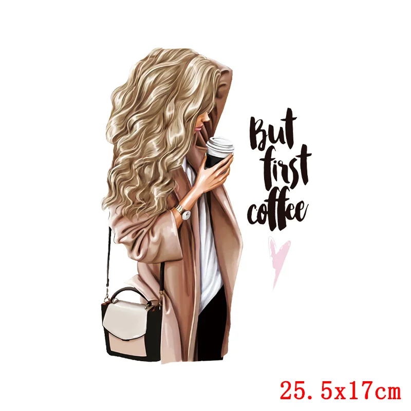 Transferencia Térmica de calor para ropa, Cosméticos de tacón alto, planchado para ropa, Reina, Princesa, pegatinas de planchado, apliques - imagen 4