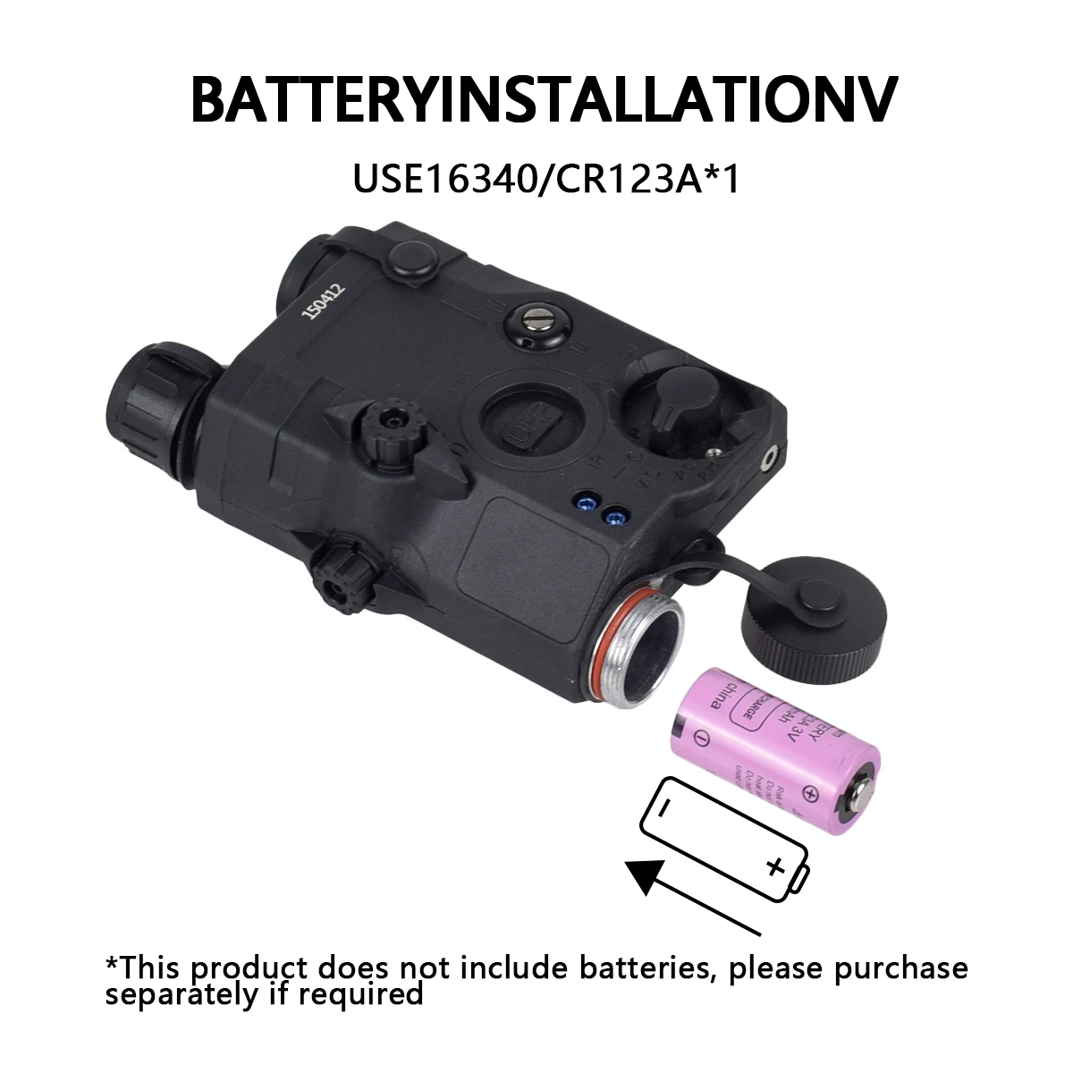 Táctico Airsoft PEQ-15 PEQ15 punto rojo verde azul luz de relleno IR indicador láser armas luz de explorador LED linterna estroboscópica PEQ - imagen 4