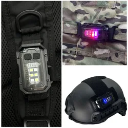 Linterna táctica portátil EDC, herramienta Mini luz LED para exteriores, luz de señal de seguridad de supervivencia para mochila, correa, chaleco Molle, casco