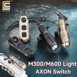 WADSN SF M300A M600C linterna de caza tactica AXON mando a distancia con cable de doble función interruptor de presión Airsoft accesorio Scout
