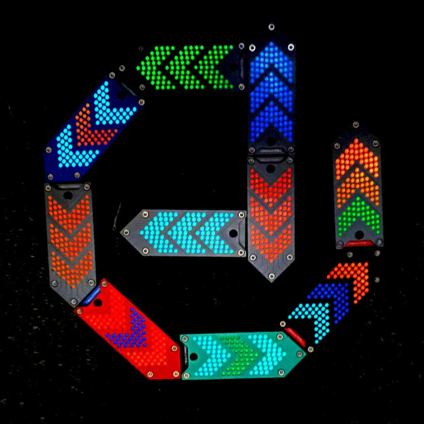 Parche luminoso de punta de flecha 'Magic Box', aleación de aluminio, colgante calado CNC, combinación táctica DIY, decoración para mochila de ropa - imagen 3