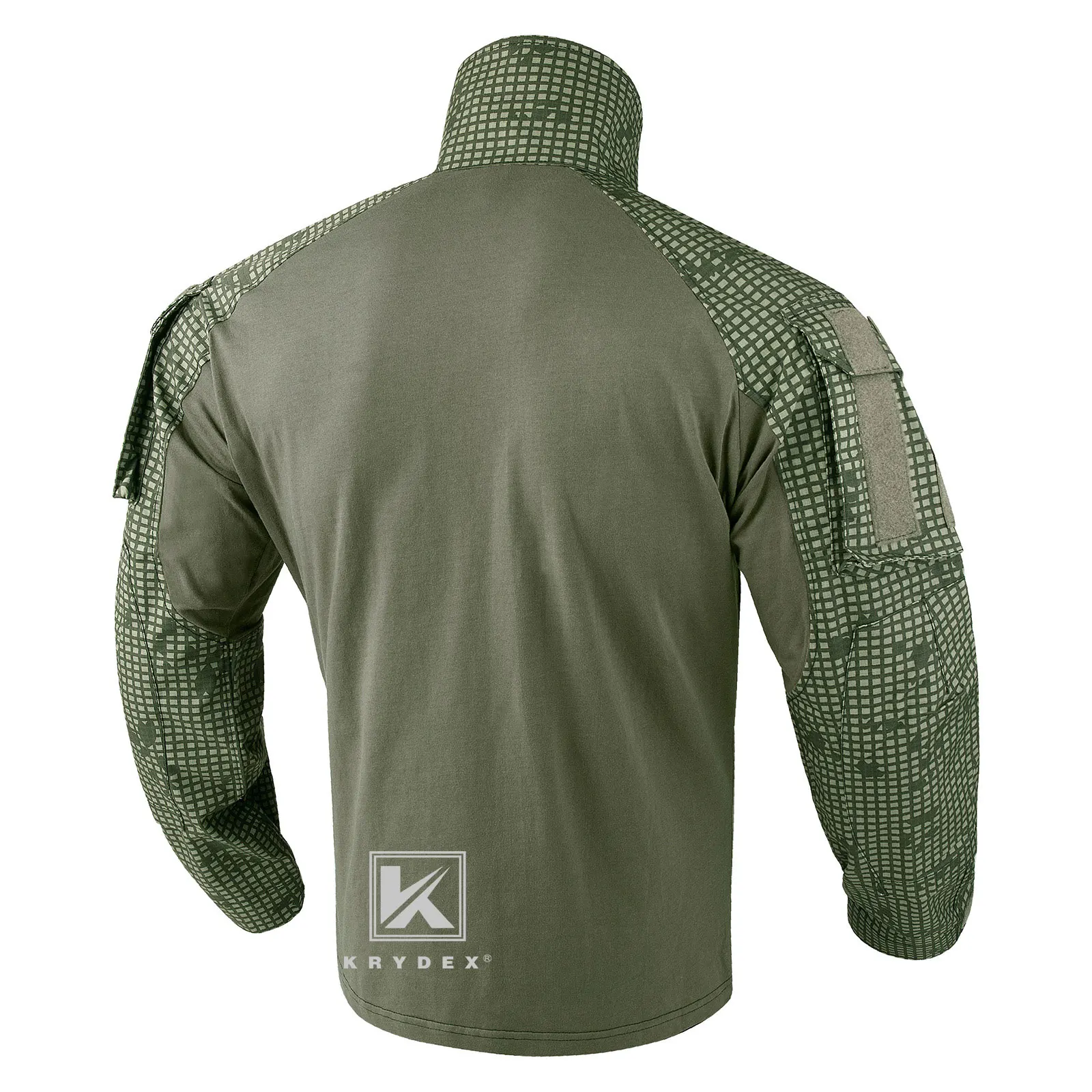 KRYDEX-traje de uniforme de combate de camuflaje, ropa para caza al aire libre, Kit de camisa y pantalones tácticos de camuflaje - imagen 4