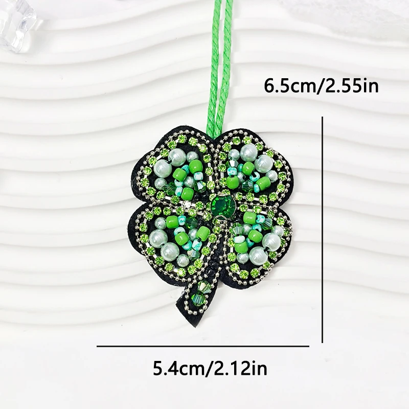 Parche de cuentas de dibujos animados 3D hecho a mano con diamantes de imitación, apliques para bolso, parche de cristal DIY para mochila, bolsa de adorno, cordón para ropa - imagen 3