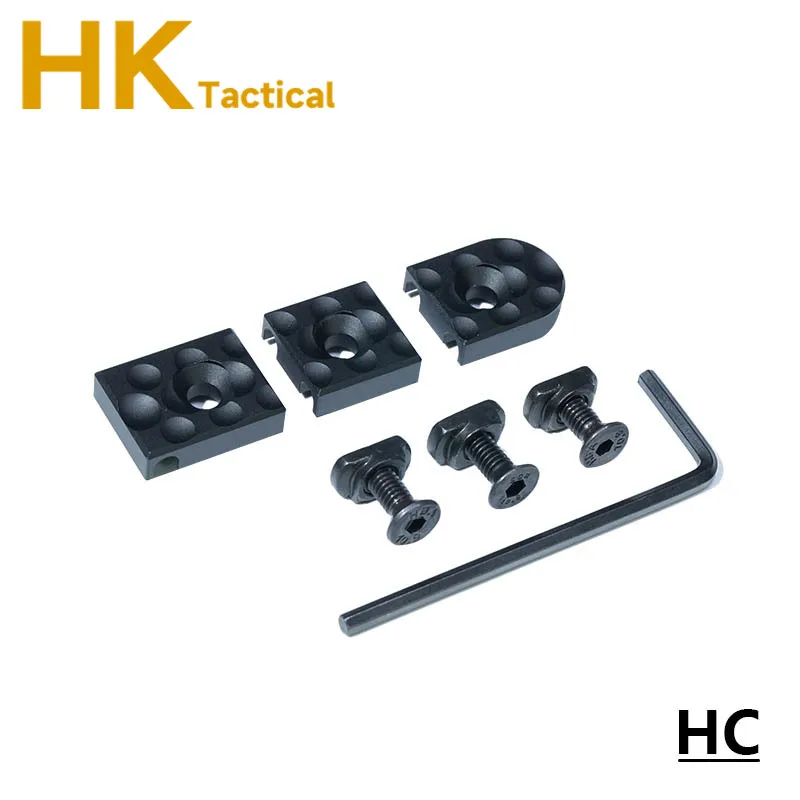 Sistema de cables CNC de aluminio táctico, gestión de cables Mlok Keymod PEQ M300 M600, interruptor remoto, accesorios de caza de montaje fijo - imagen 2