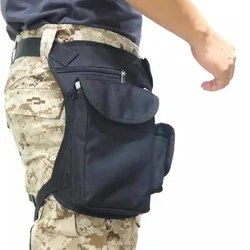 Riñonera táctica multifuncional para piernas y cintura al aire libre, riñonera deportiva con cremallera ajustable para ciclismo al aire libre, senderismo, deportes unisex