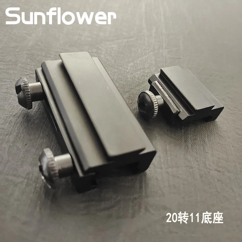 Adaptador de riel táctico Picatinny A cola de Milano, Base de montaje a 11mm de 20mm, pistola de riel largo de 30mm, Airsoft - imagen 4