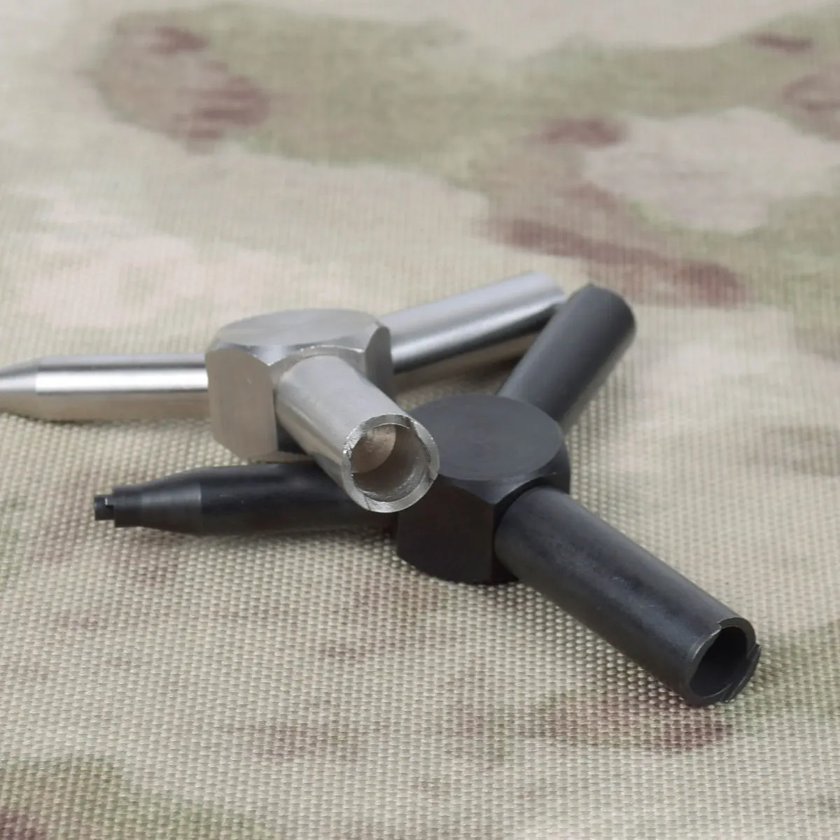 Llave de válvula de Gas de caza al aire libre, herramienta de carga de revista de Triple fuerza de acero para tiro de pistola de Airsoft GBB AEG KSC WA - imagen 2