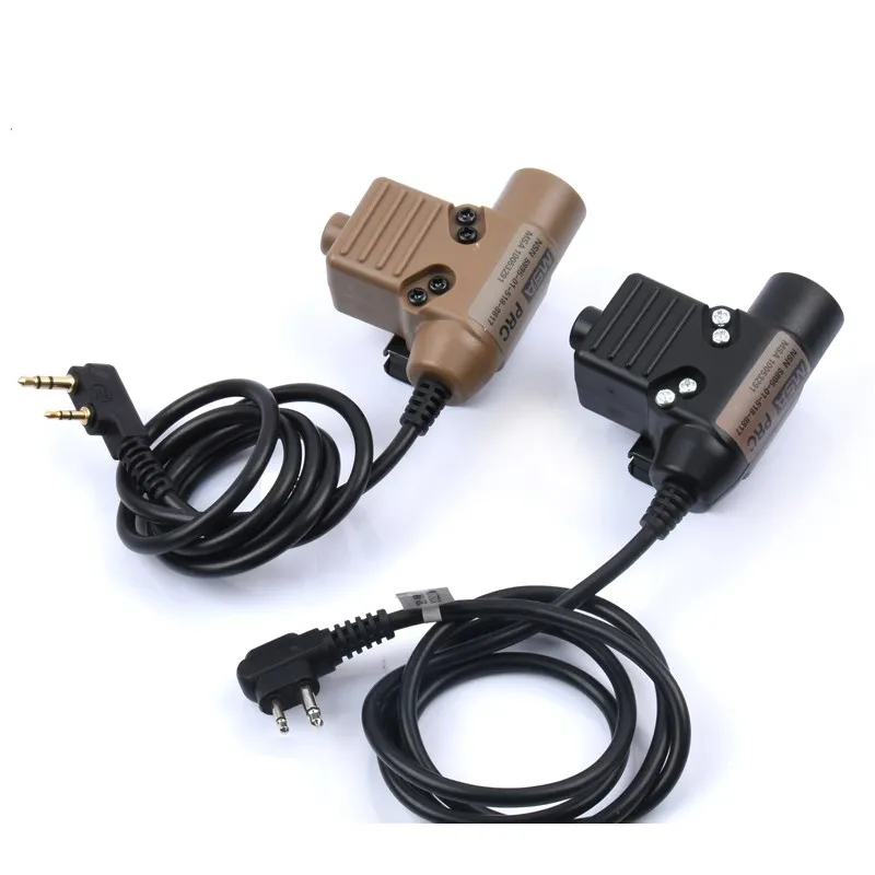 WADSN militar táctico U94 PTT para comunicación auriculares Earmor Fit Motorola Midland Baofeng Kenwood enchufe Walkie Talkie - imagen 4
