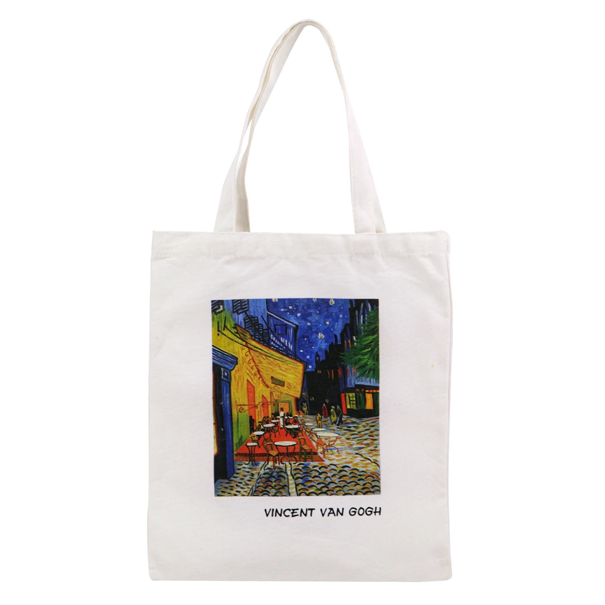 Bolso de lona Van Gogh plegable mano organizador y hombro escolar - imagen 4