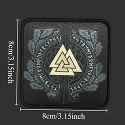 Parche táctico Valknut y Igradrasil – Insignia moral con velcro