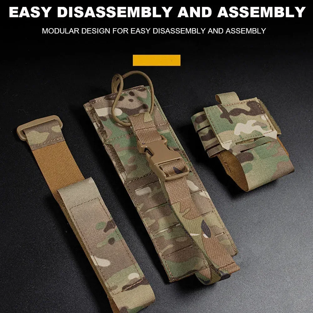 Bolsa táctica de Radio Molle, PRC-152/163, soporte de Radio, walkie-talkie, equipo de chaleco de caza militar al aire libre - imagen 4