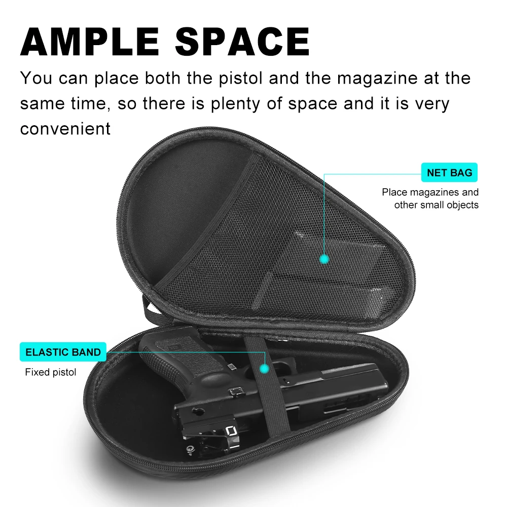Funda Universal para pistola, bolsa de transporte oculta para arma, soporte para revistas Glock, bolsa portátil para caza al aire libre - imagen 2