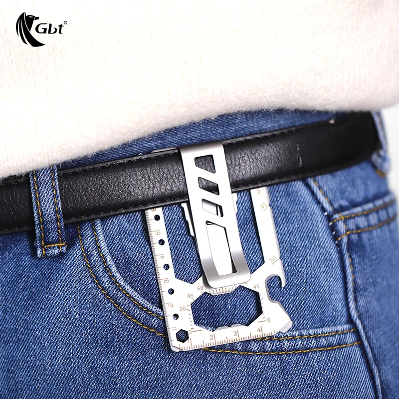 Tarjeta multiherramienta de acero inoxidable para acampar al aire libre, billetera de palanca de cambios, bolsa de supervivencia multiusos, herramienta negra, nuevo, 2023 - imagen 5