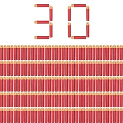 Paquete de recarga de dardos SOTMega, 30 Uds., Mega balas compatibles para pistola de juguete N-Strike Mega Series Blasters, dardos de espuma rojos y azules