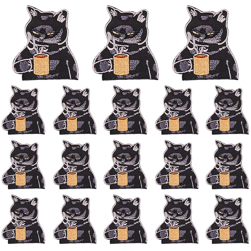 Parche bordado de mariposa para ropa, Parche de Animal para planchar para ropa, mono, oso, Rana, pegatina para coser, 10 unids/lote - imagen 5