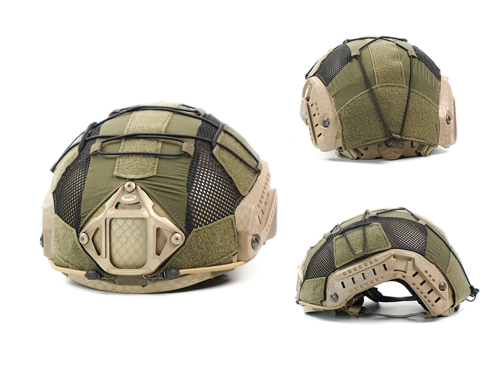 Funda protectora para casco lista para transporte