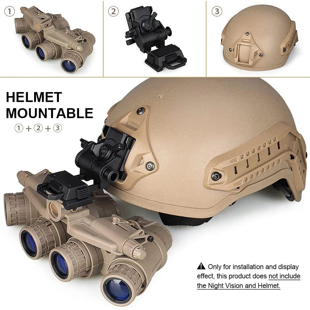 BOOIU casco táctico compatible NVG PVS15/18 combate - imagen 5
