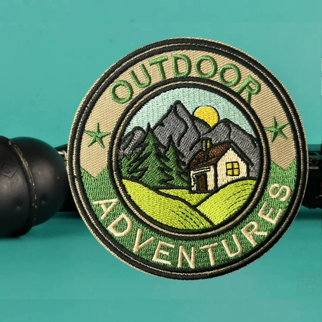 Parche táctico de moral para aventuras al aire libre, parches militares personalizados bordados con gancho para ropa, mochila, pegatina decorativa - imagen 5