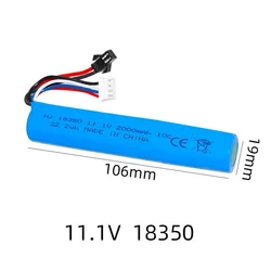Batería LiPo para réplicas tácticas de bolas gel: USB recambio