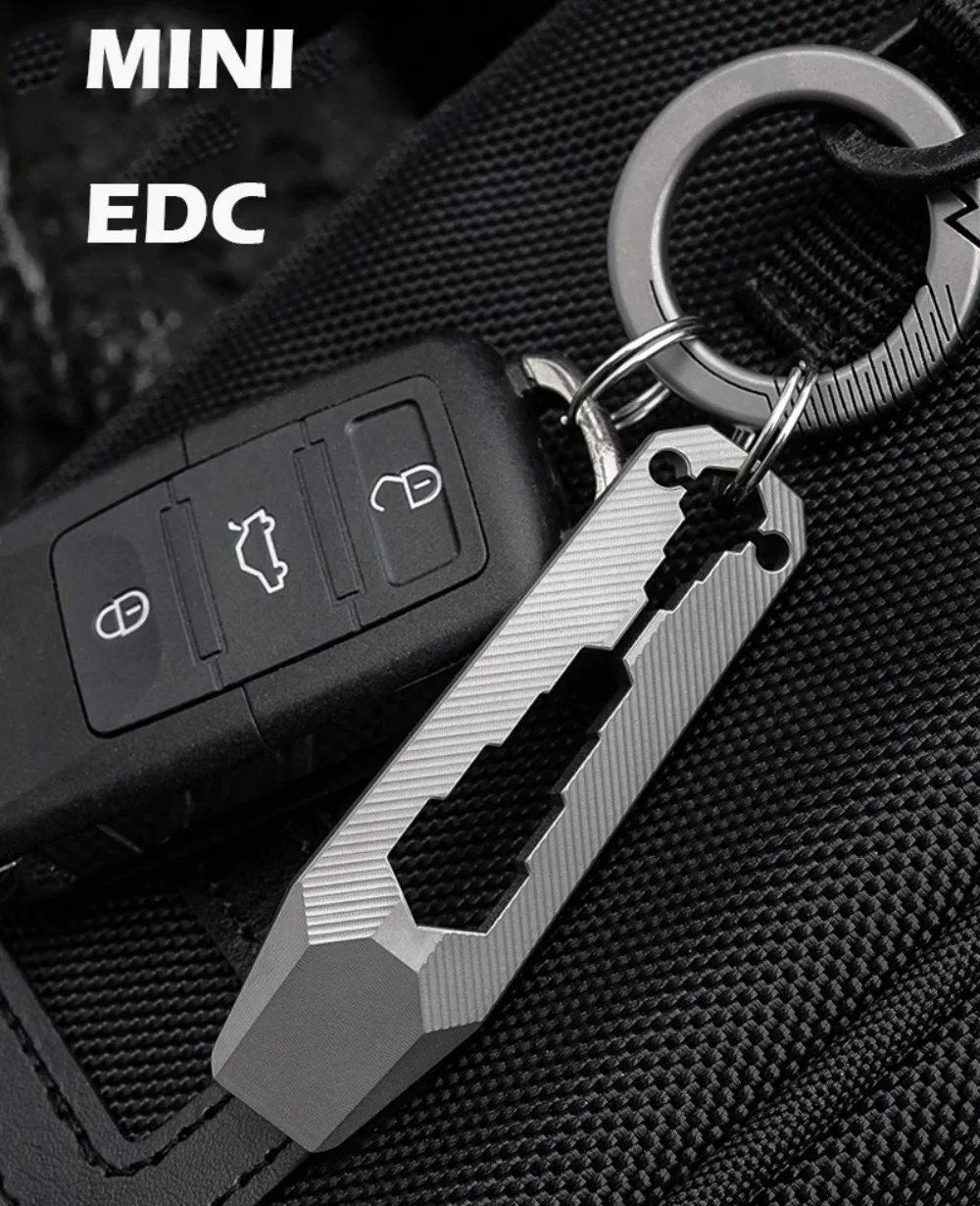 Llave multifunción táctica CNC de titanio ligera EDC para outdoor - imagen 3