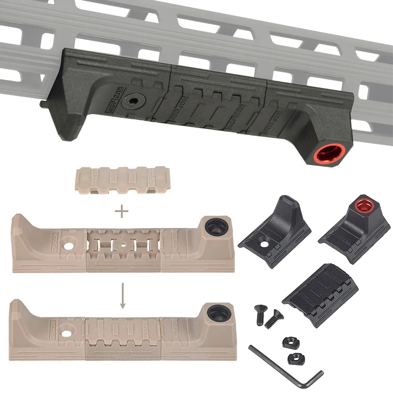 Kit de cubierta de riel Keymod M-LOK MOE para caza, Rifle táctico Airsoft MLOK, Protector de tope manual, riel Picatinny de 20mm M4 AR15 HK416 BCM - imagen 3