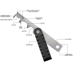 Raspador carbono BCG AR-15 – Herramienta limpieza cerrojo fusil M4