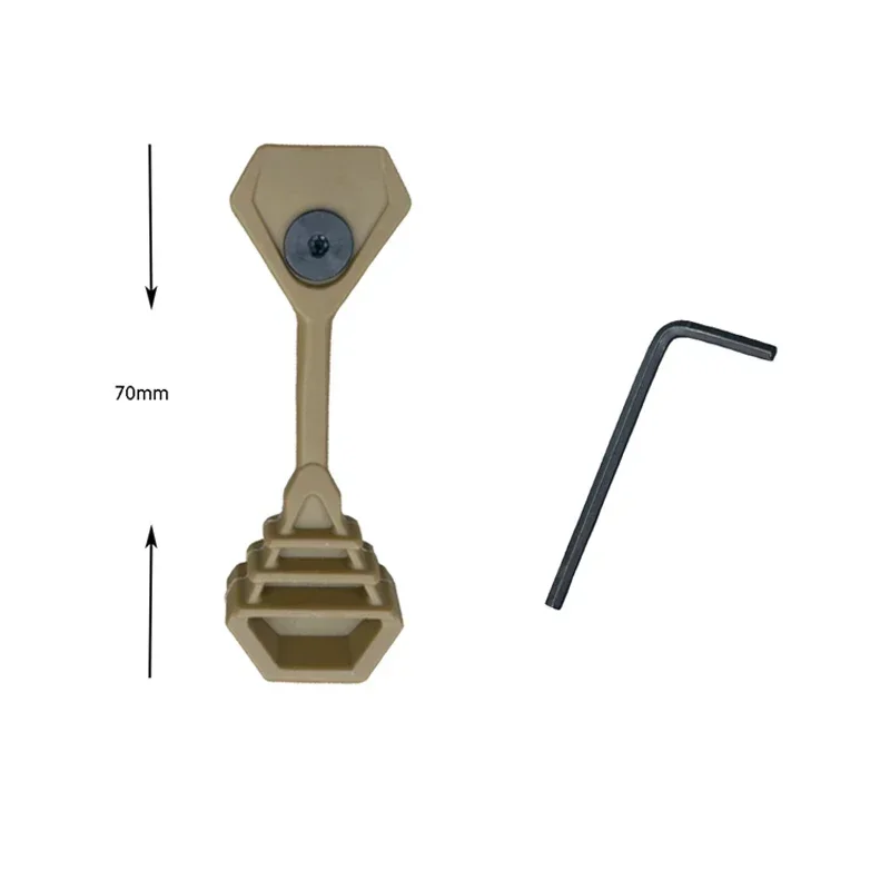 Eslinga para Rifle Airsoft de 2 puntos, especial para hebilla de contenedor, hebilla de ajuste de goma táctica, accesorio de mango - imagen 4