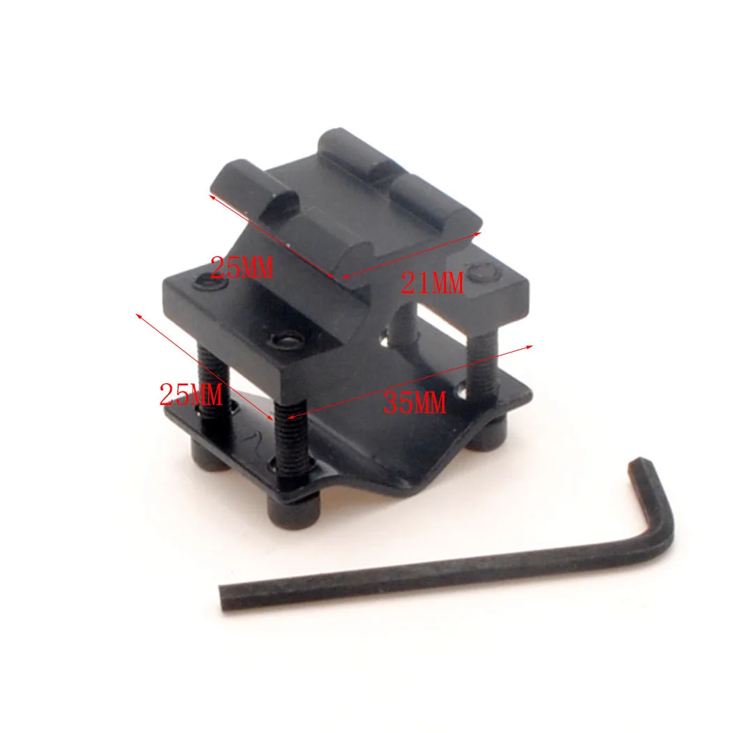 1 unidad de riel Picatinny /Weaver de 20mm, 4 antorchas de visión, soporte de tubo de barril ajustable - imagen 3