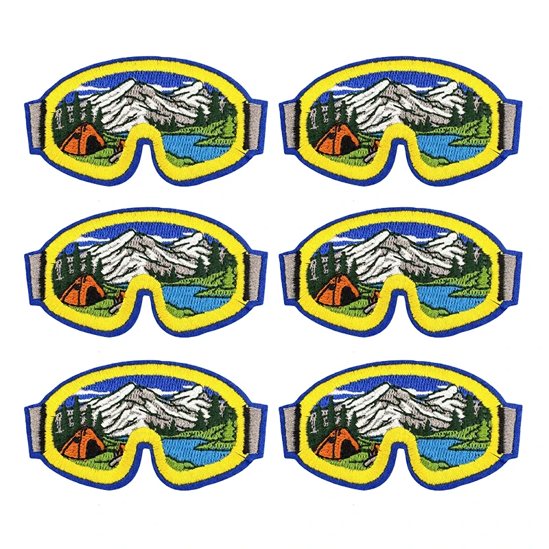 Parches bordados para acampar al aire libre y montaña, 10 Uds., para ropa, chaquetas, pantalones vaqueros, sombreros, insignias para coser, parches para planchar para ropa DIY - imagen 2