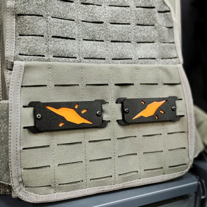 Marcador de luz táctico de EVA-01 que brilla en la oscuridad, Panel de identificación luminoso, portador de placa de chaleco de caza, accesorios de mochila - imagen 3