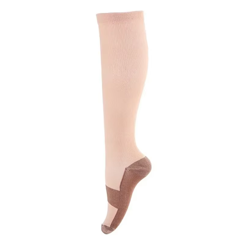 Calcetines de compresión cobre hasta la rodilla unisex deportivos