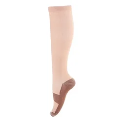 Calcetines de compresión cobre hasta la rodilla unisex deportivos