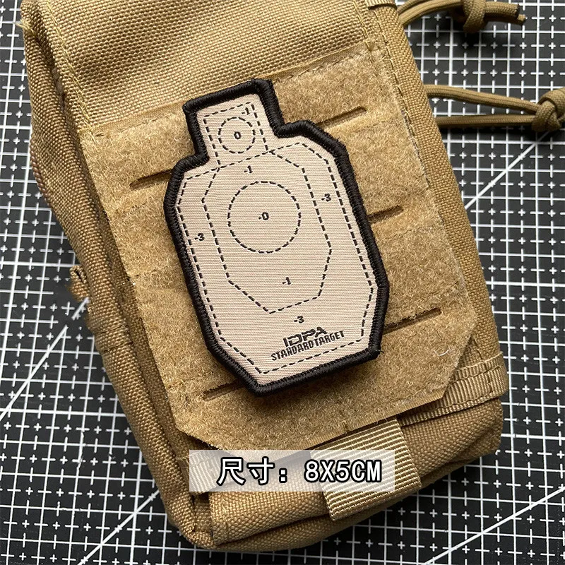 Soporte IDPA, parches bordados Ardtarget, terapia de grupo, 10 anillos, casco táctico, etiqueta tejida para decoración de bolsas de ropa - imagen 3