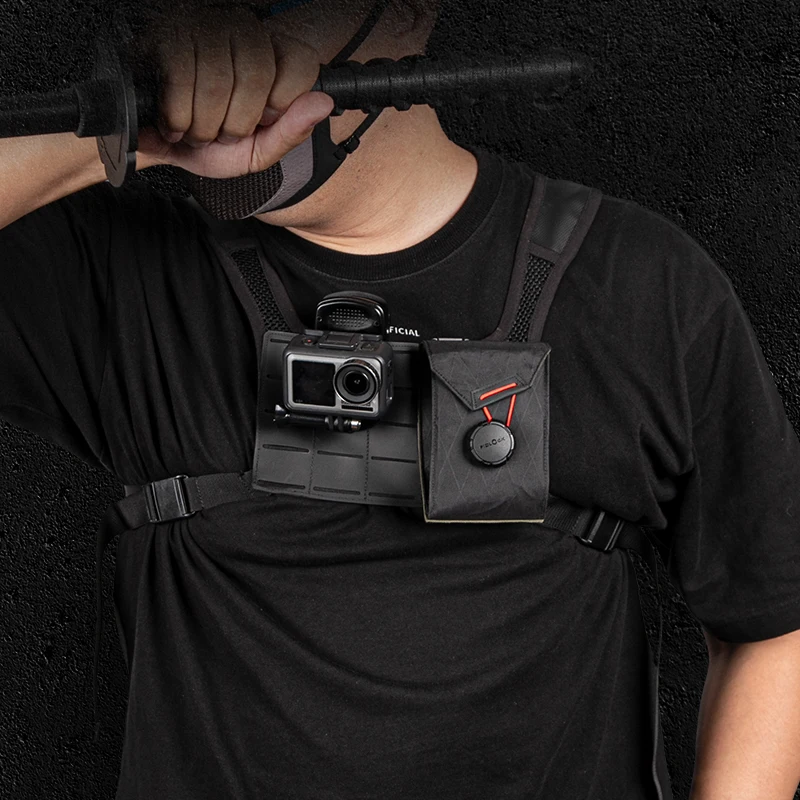Chaleco colgante de pecho Molle para hombre y mujer, paquete de pecho para correr, tácticas al aire libre - imagen 3