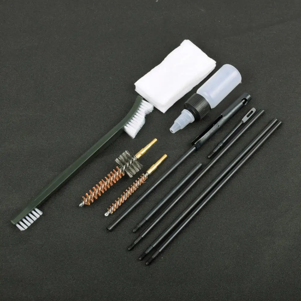Kit de limpieza de pistola de Rifle, accesorios de limpieza de pistola de nailon, 22 22LR .223 556 Airsoft M4 M16, 10 unidades - imagen 4