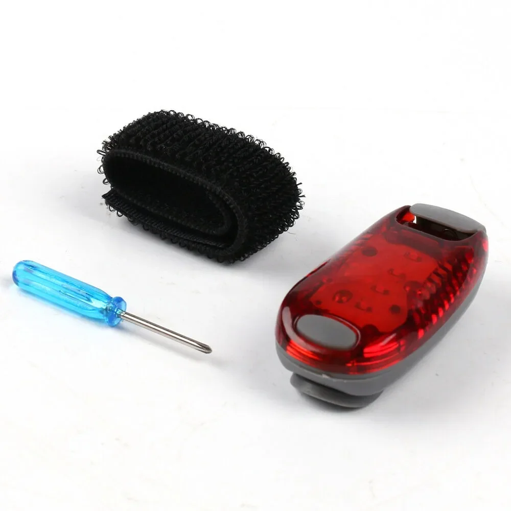 Luz LED reflectante de advertencia trasera para bicicleta, herramienta de seguridad de 2 piezas, linterna táctica de caza - imagen 4