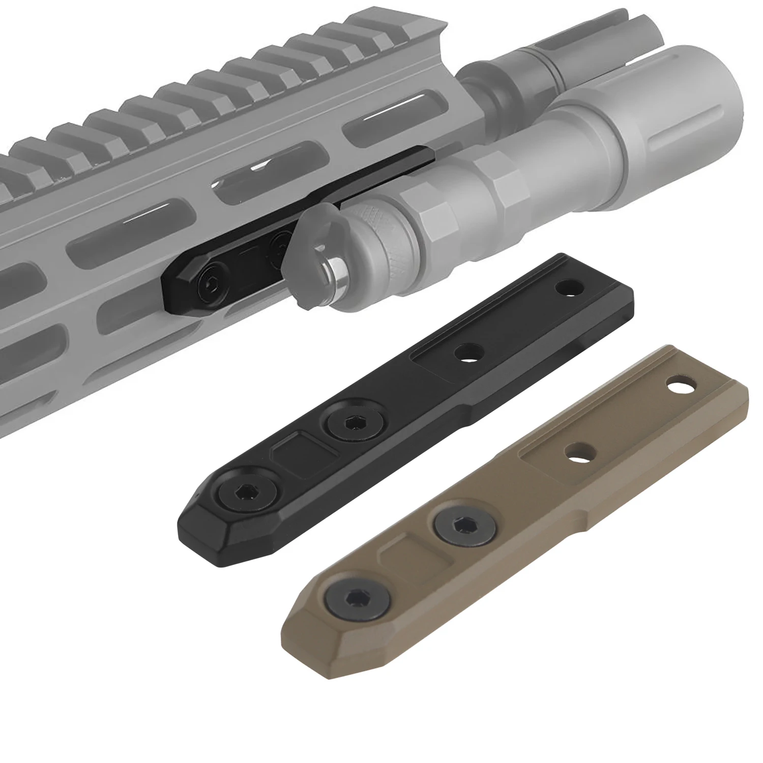 Soporte M-LOK en línea para linterna táctica HS