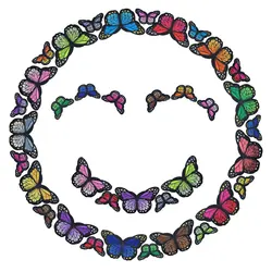 Parches de mariposa bordados para planchar en ropa - Apliques